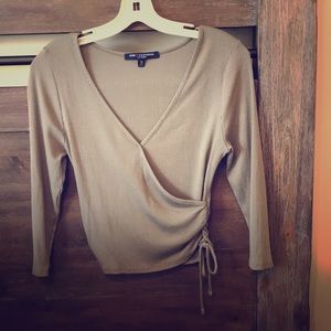 Unique long sleeved crop top